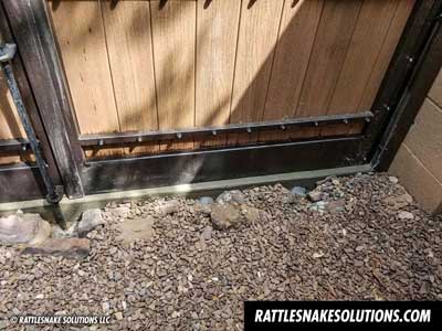 rattlesnake fence gate installation