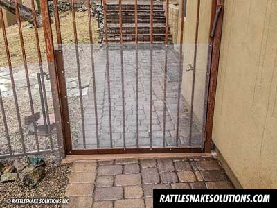 rattlesnake fence gate installation