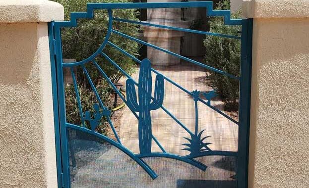 Snake Fenced Courtyard Gate Snake Fenced Courtyard Gate