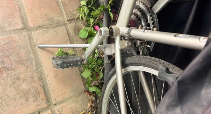 Rattlesnake Under A Bike