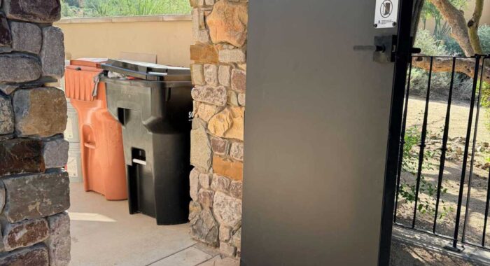 Keeping Rattlesnakes Out of Trash Area