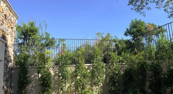 Snake Fence Installed On High Wall