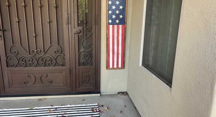 Western Diamondback Rattlesnake Waiting by the Front Door
